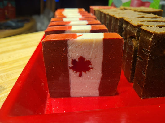 Canada Day Soap